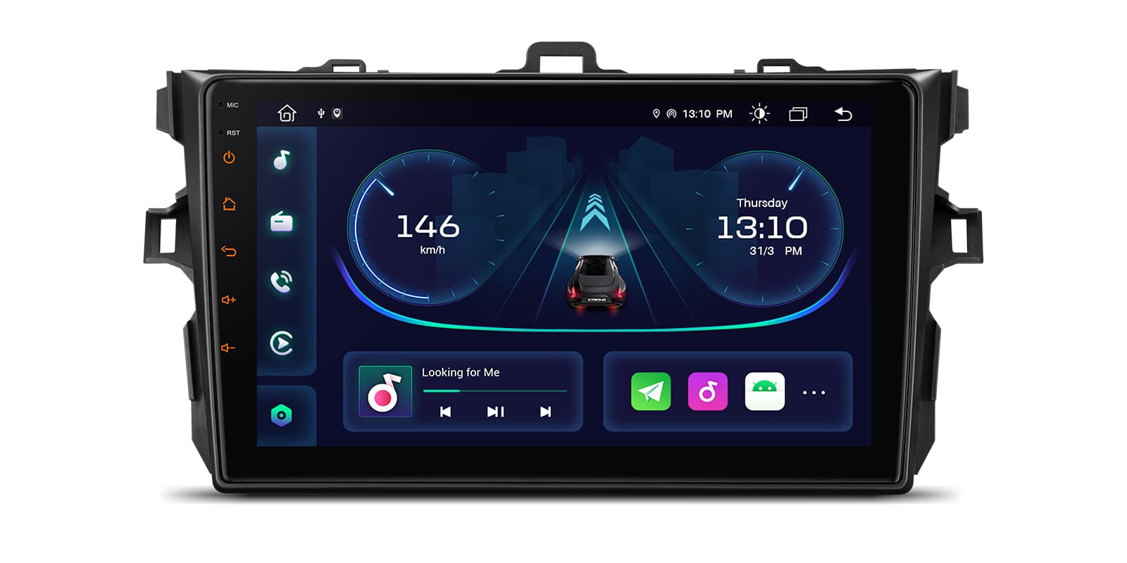 Toyota Corolla 9 inch Android Head Unit with Wireless CarPlay and Android Auto | ICE/HU/PEP92CLT