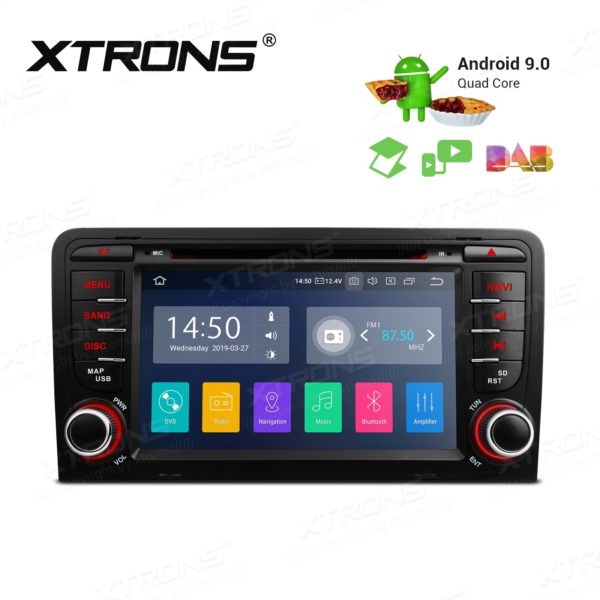 7 inch Android 9.0 car stereo infotainment system for Audi with DVD Player Support car auto play with Full RCA Output